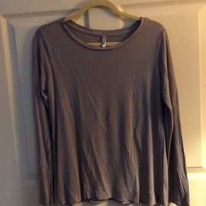 Blouse long-sleeved in dark beige size L